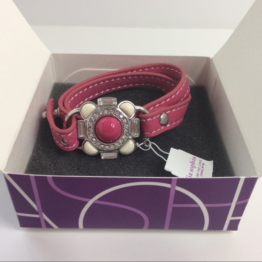 Price Drop! Under wraps pink leather bracelet